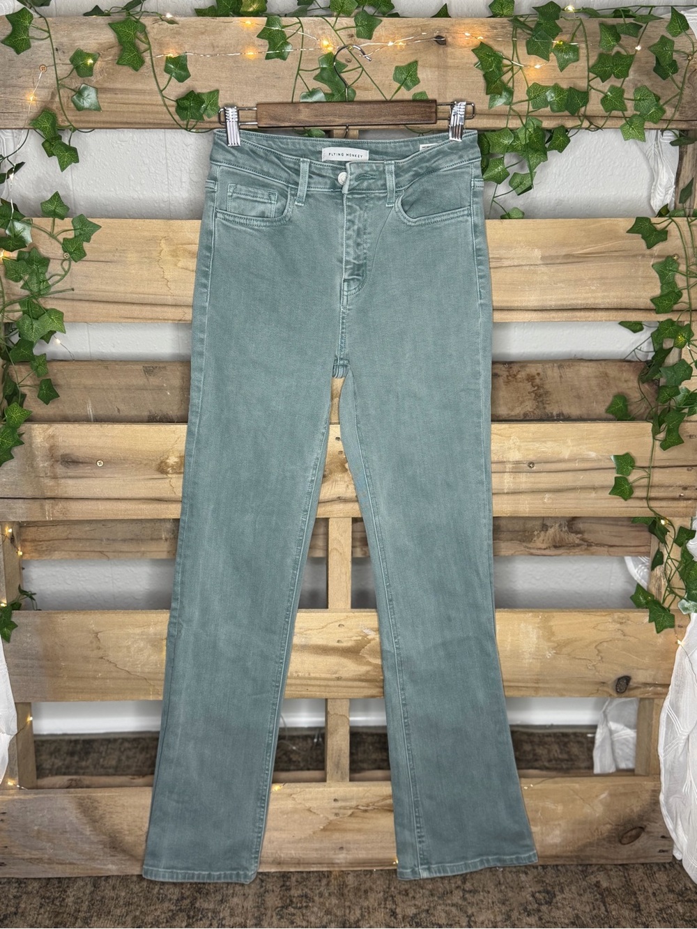 Flying Monkey Light Blue Wide Leg Jeans